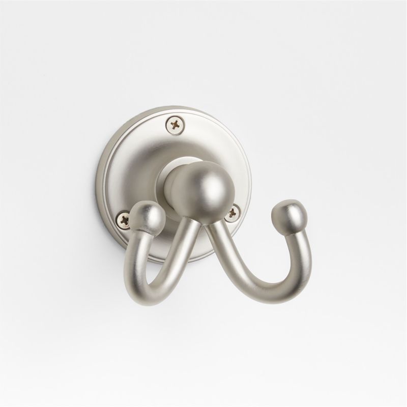 Brushed nickel wall discount hook