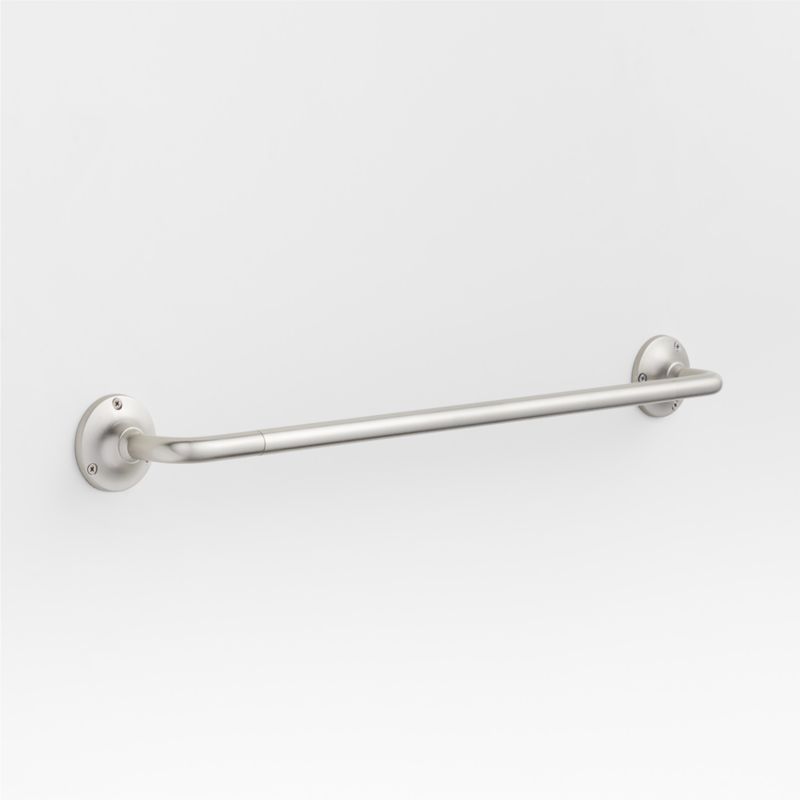 Classic Round Brushed Nickel Bath Towel Bar 24 Reviews Crate   ClassicRndNklTowelBar24nSSS23