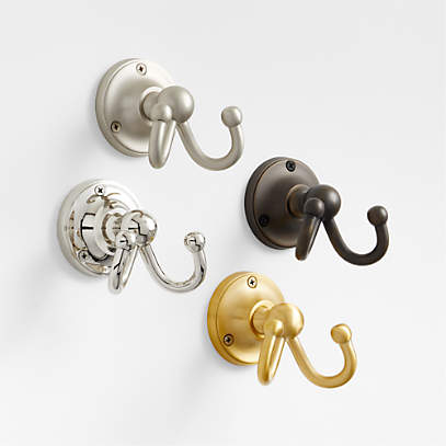 Chrome bathroom discount hooks for towels