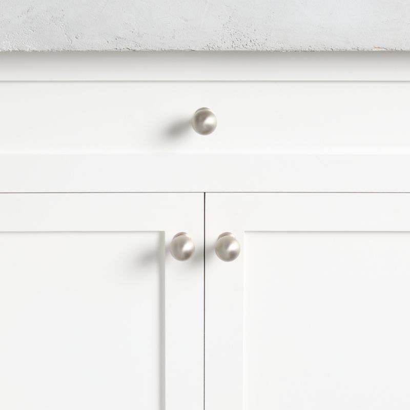 Classic Sphere Brushed Nickel Cabinet Knob