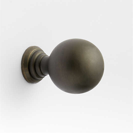 Classic Sphere Brushed Brass Cabinet Knob