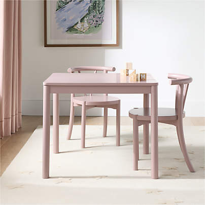 Classic Violet Purple Wood Kids Play Table