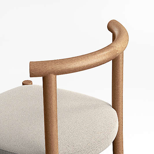 Classic Wood and Upholstered Kids Desk Chair