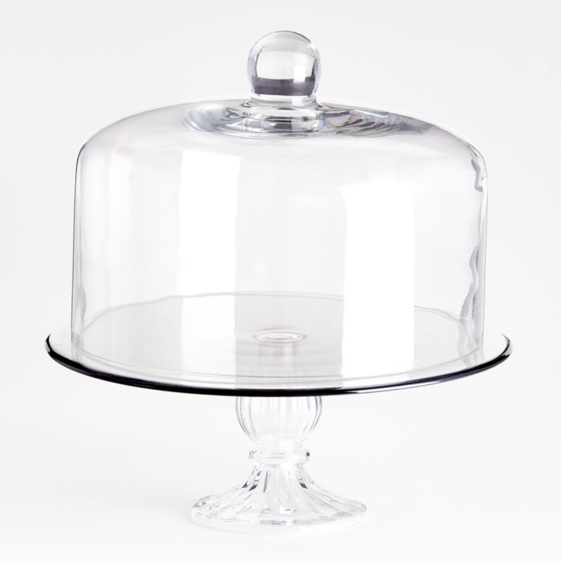 Claude Glass Cake Stand with Lid Reviews Crate Barrel Canada