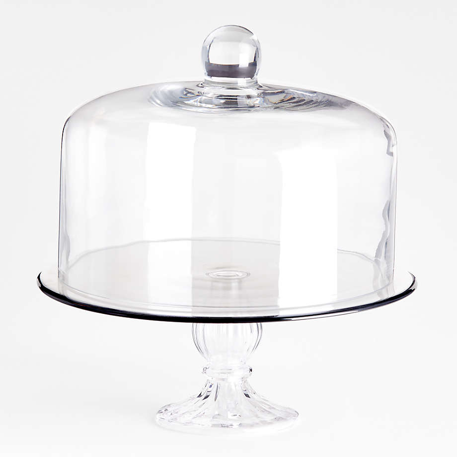 Large Glass Cake Stand