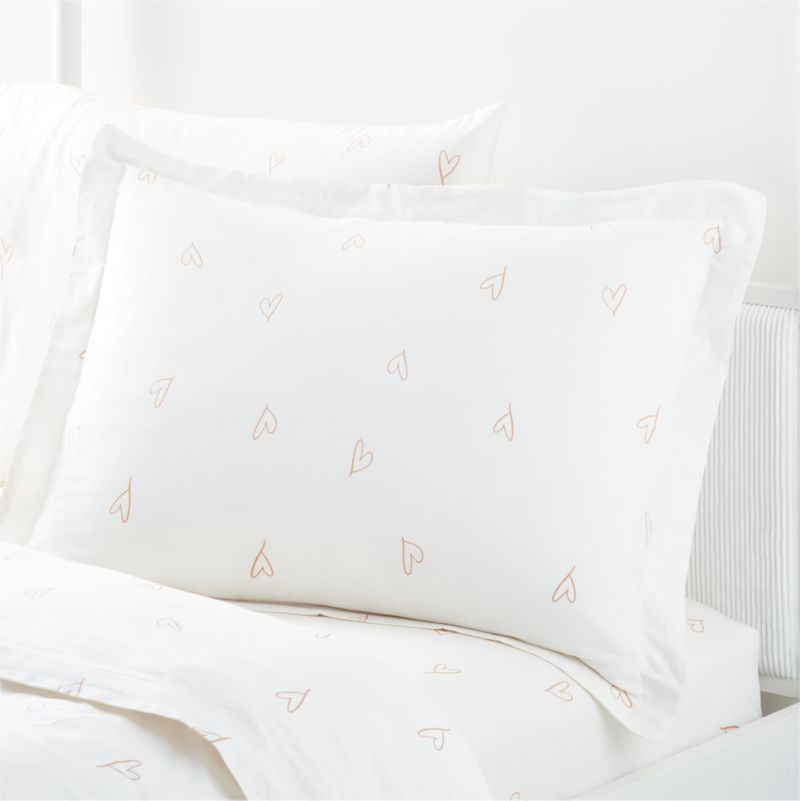 Clay Heart Organic Cotton Kids Duvet Sham by Leanne Ford - image 0 of 5