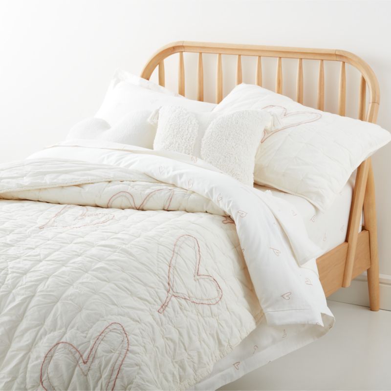 Clay Heart Organic Cotton Kids Full/Queen Duvet Cover by Leanne Ford - image 4 of 8