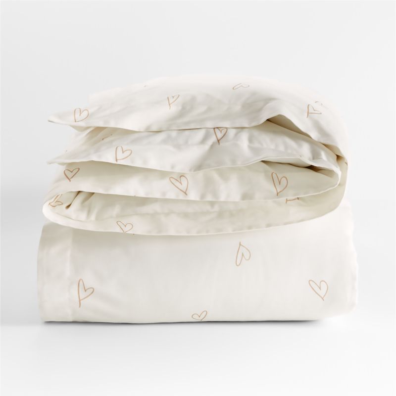 Clay Heart Kids Organic Twin Duvet Cover by Leanne Ford Crate & Kids