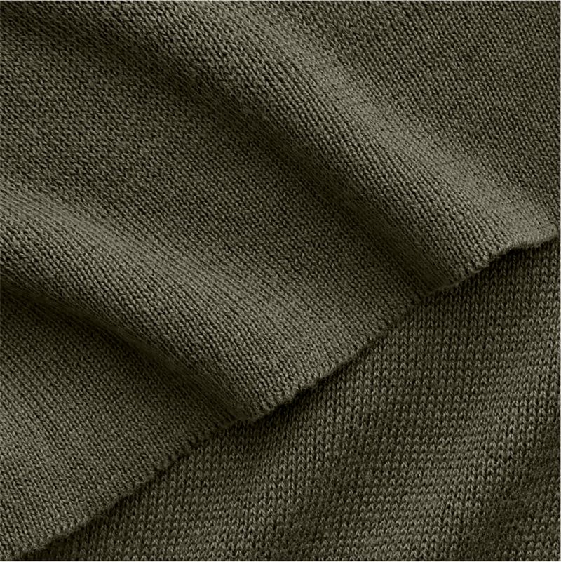 Calda Chantilly 70"x55" Burnt Green Throw Blanket - image 3 of 5