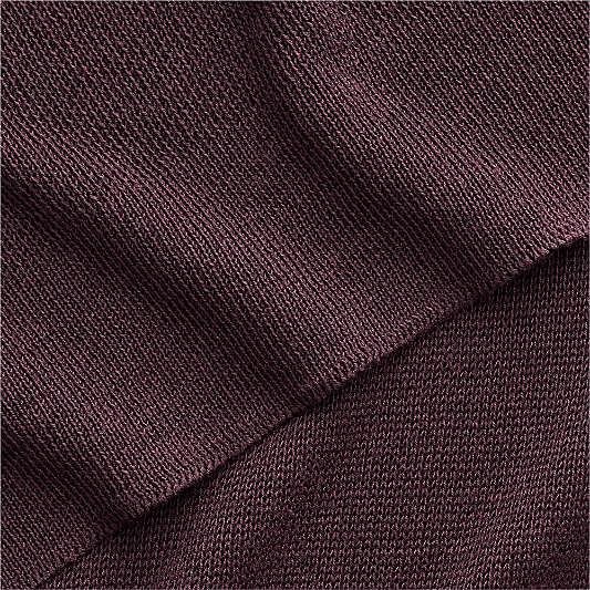 Calda Chantilly 70"x55" Deep Burgundy Throw Blanket