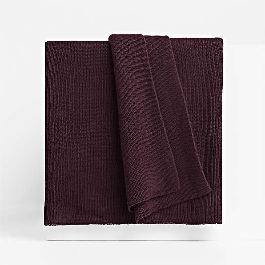 Calda Chantilly 70"x55" Deep Burgundy Throw Blanket