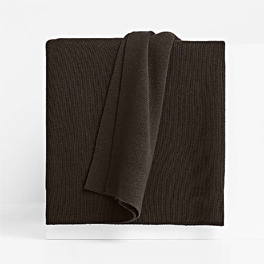 Calda Chantilly 70"x55" Deep Brown Throw Blanket