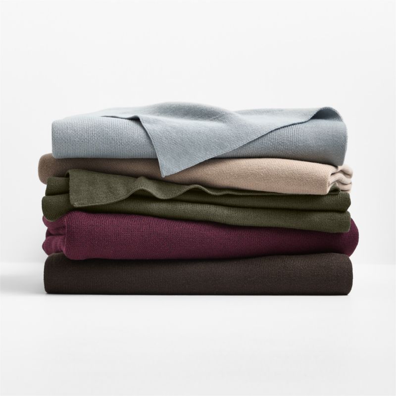 Calda Chantilly 70"x55" Burnt Green Throw Blanket - image 4 of 5