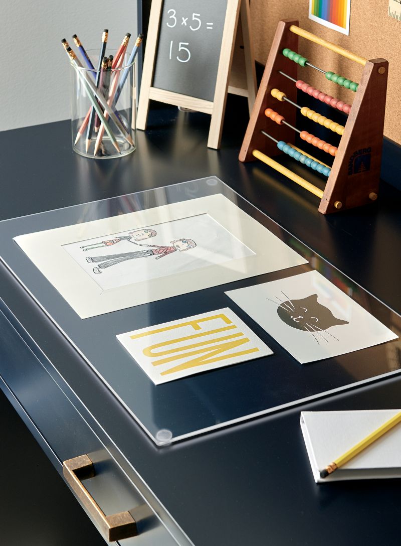 Clear Study Desk Mat for Kids