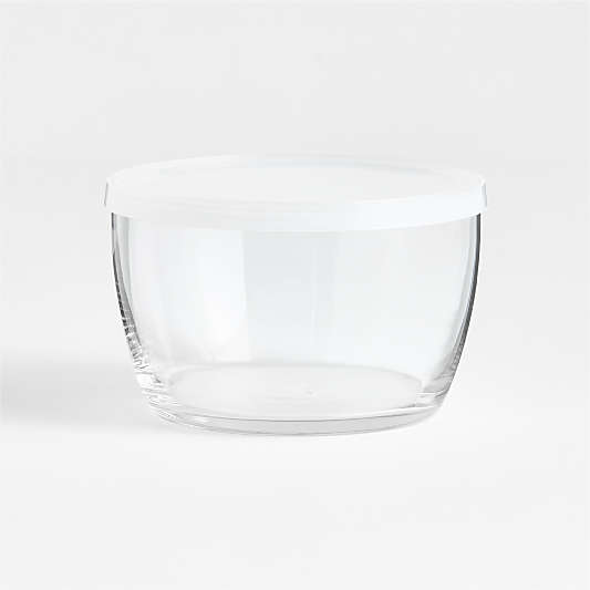Clear Glass Bowl with Lid