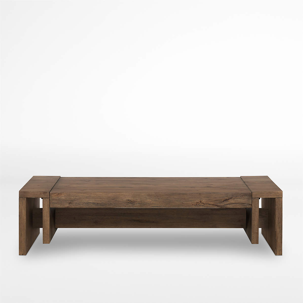 Cleave Oak Wood Coffee Table | Crate & Barrel Canada