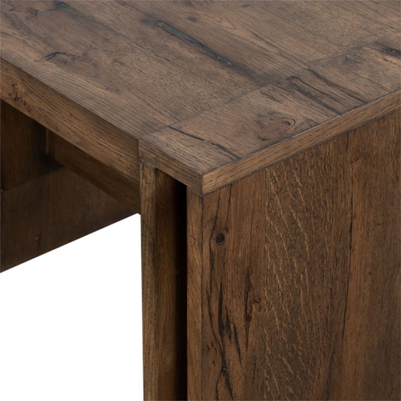 Cleave Oak Wood End Table | Crate & Barrel