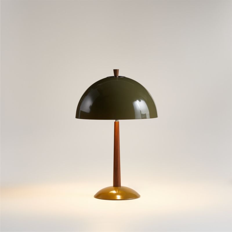 Clem Light Green Metal Table Lamp | Crate & Barrel