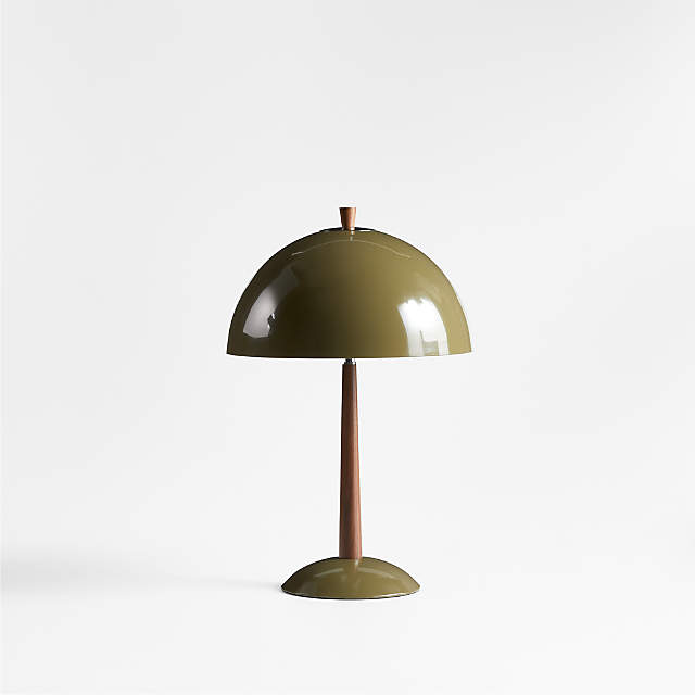 Neon Green Toby Brass Metal Shade Table Lamp - #98M33