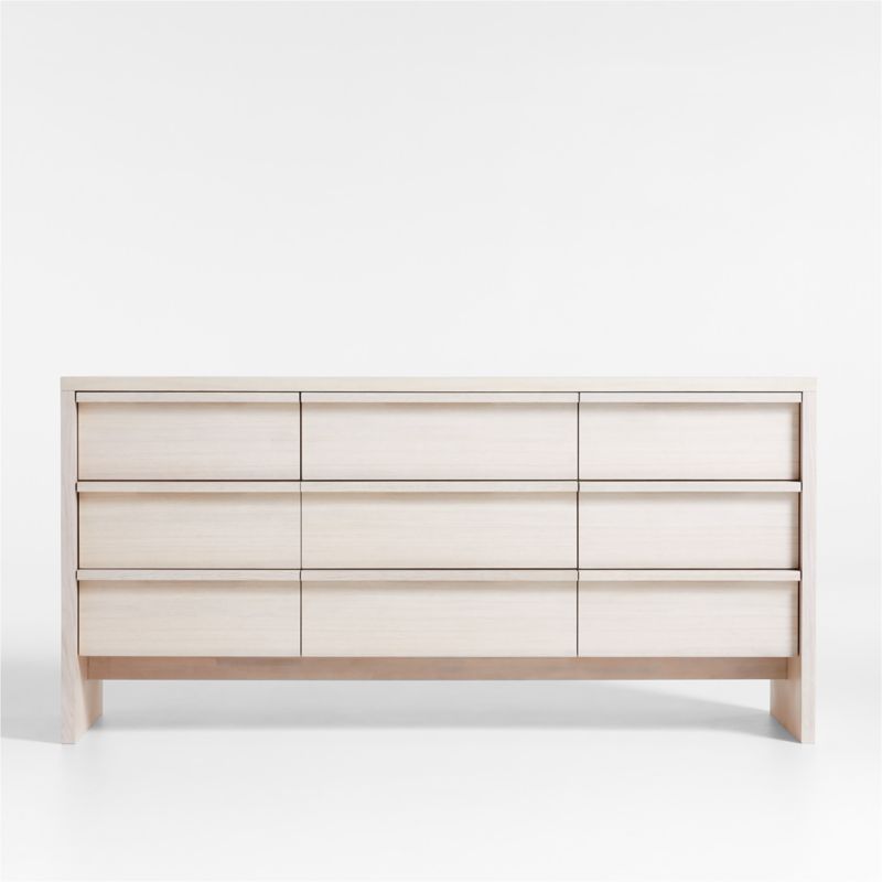 Casa White Oak Wood 6-Drawer Dresser