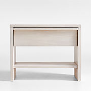 Clemente Whitewashed Ash Nightstand with Power