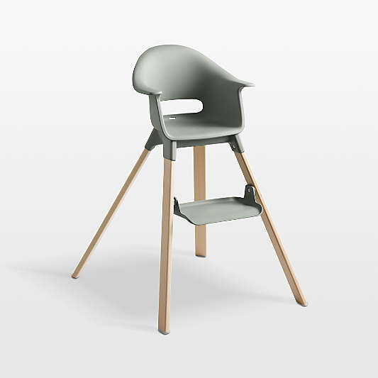 Stokke® Clikk Glacier Green High Chair with Adjustable Footrest