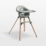 Stokke® Clikk Glacier Green High Chair with Adjustable Footrest