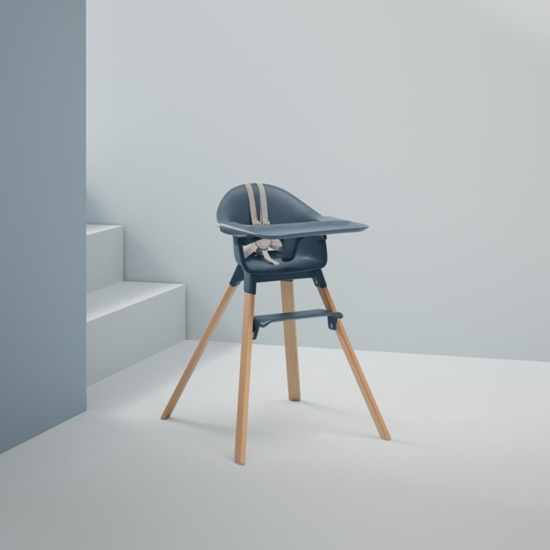 Stokke ® Clikk ™ Blue Fjord Baby High Chair with Adjustable Footrest - image 1 of 8