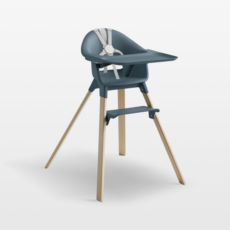 Stokke ® Clikk ™ Blue Fjord Baby High Chair with Adjustable Footrest - image 0 of 8