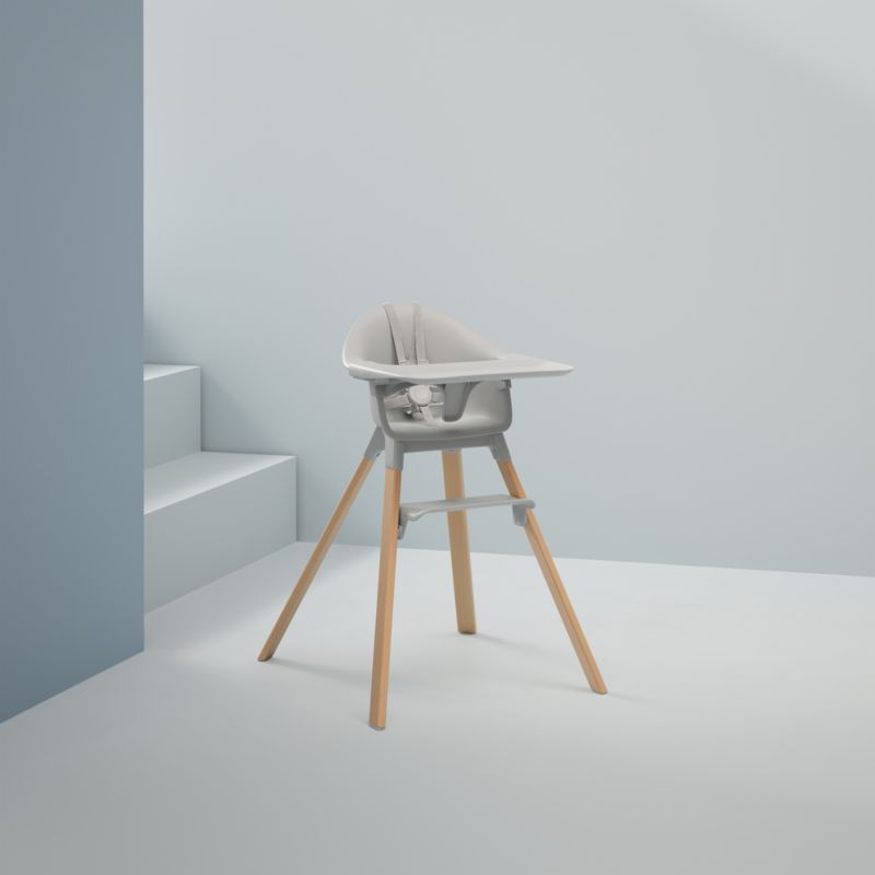 Stokke ® Clikk ™ Grey Baby High Chair with Portable Travel Bag - image 1 of 6