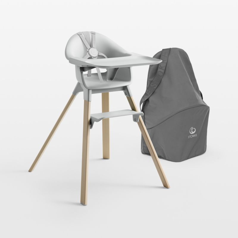 Stokke ® Clikk ™ Grey Baby High Chair with Portable Travel Bag - image 0 of 6