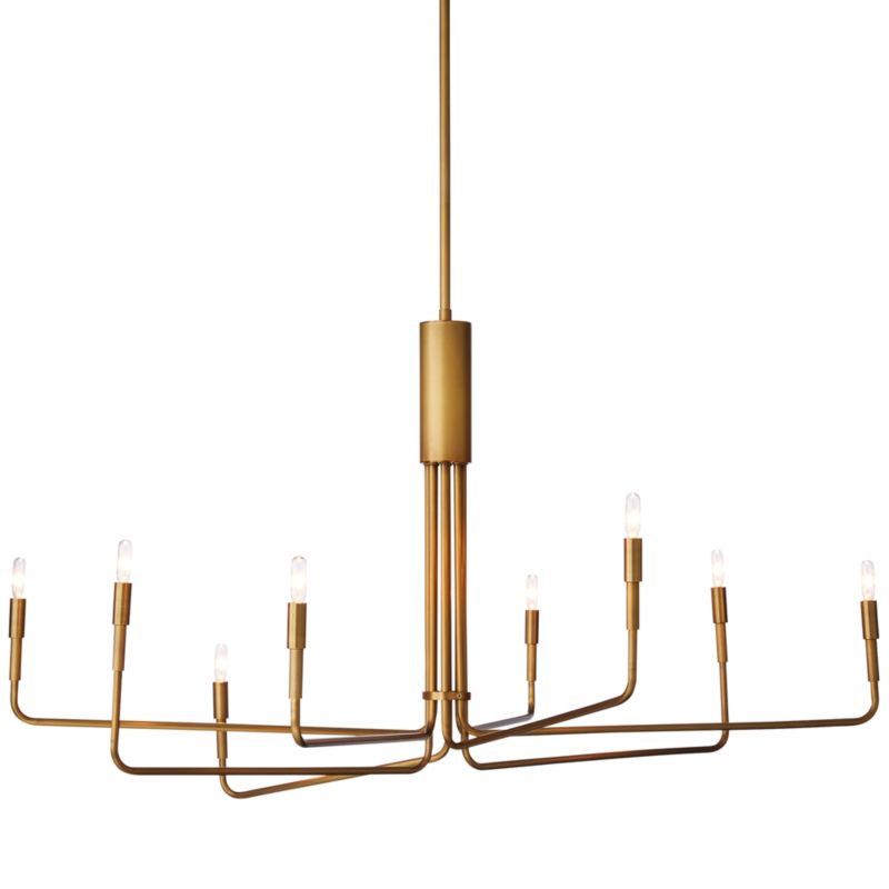 Clive 8-Arm Brass Chandelier Light - image 12 of 18