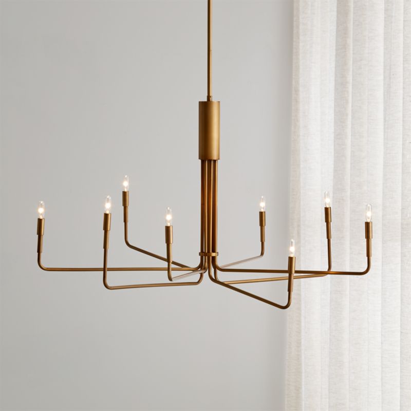 Clive Large Brass Chandelier Light + Reviews