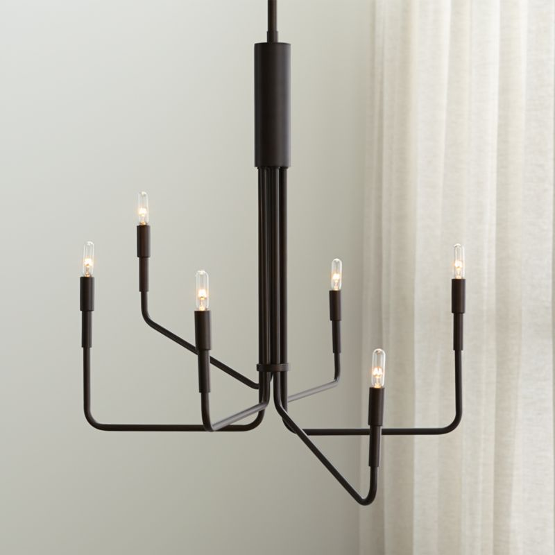 Clive 6-Arm Bronze Chandelier Light - image 0 of 24