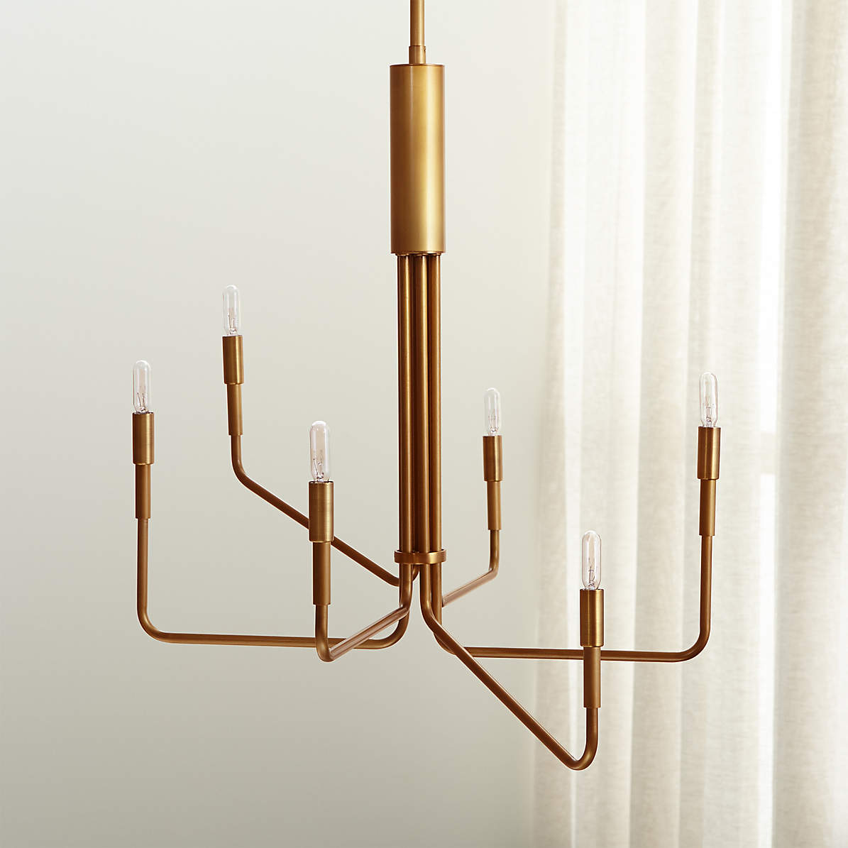 crate and barrel brass pendant light