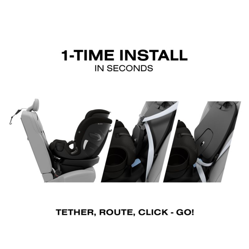 Cybex Callisto G 360 Nightfall Black Rotating All-in-One Convertible Baby Car Seat - image 3 of 7