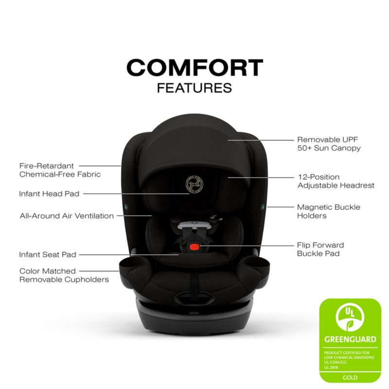 Cybex Callisto G 360 Nightfall Black Rotating All-in-One Convertible Baby Car Seat - image 4 of 7