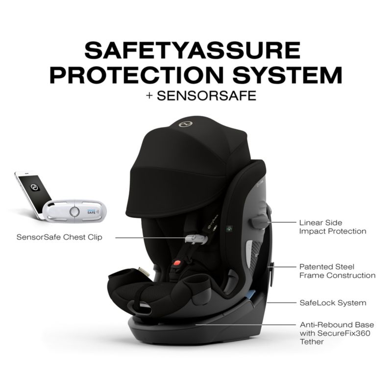 Cybex Callisto G 360 Nightfall Black Rotating All-in-One Convertible Baby Car Seat - image 2 of 7