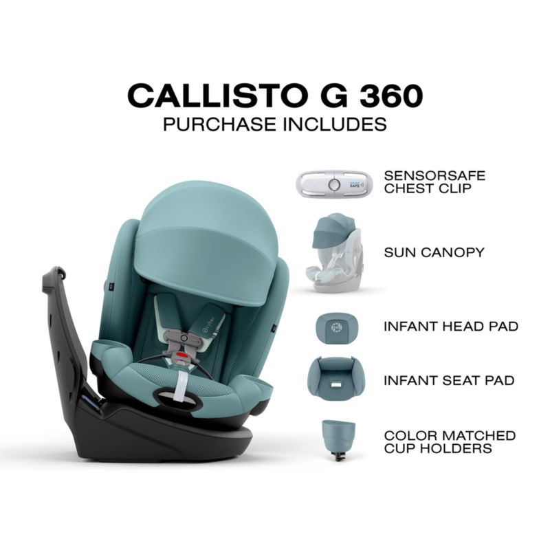 Cybex Callisto G 360 Stormy Blue Rotating All-in-One Convertible Baby Car Seat - image 8 of 10