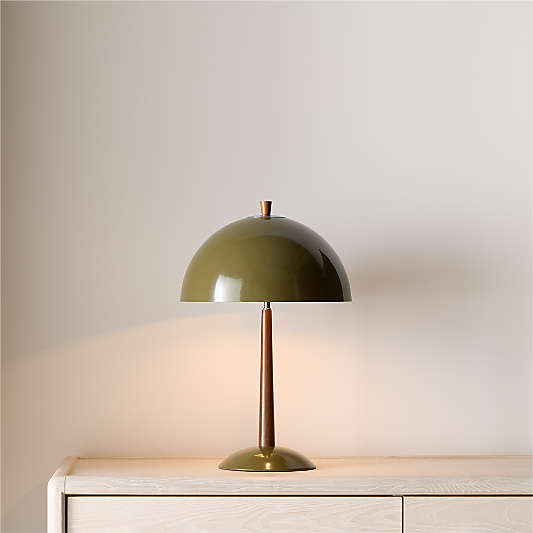 Clem Light Green Metal Table Lamp 19.68"