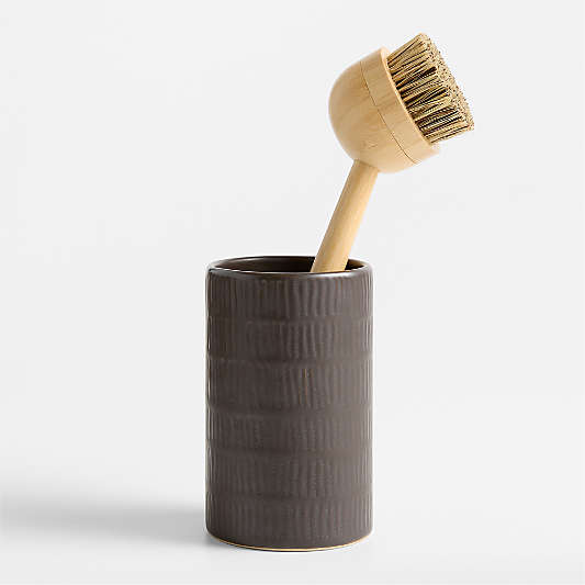 Clean by Crate Driftwood Ceramic Dish Brush Holder