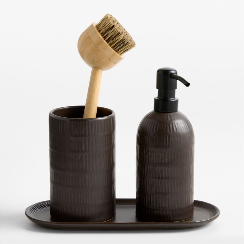 Clean by Crate Driftwood Ceramic Sink Caddy Tray - image 1 of 3