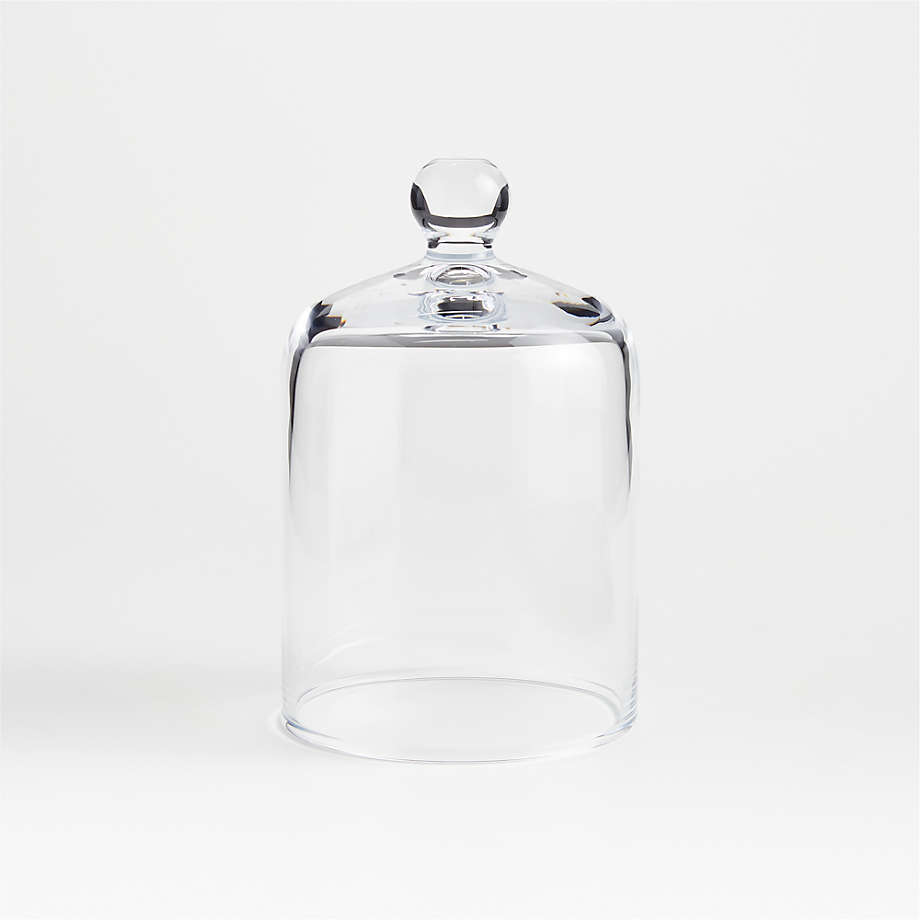 Glass Cloche Candle Holder with Knob