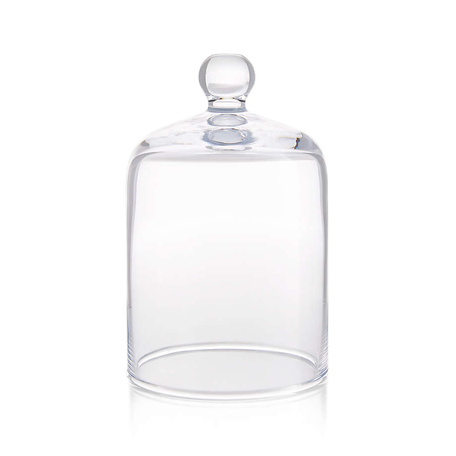 Glass Cloche Candle Holder with Knob