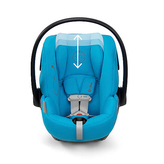 CYBEX Cloud G Lux Beach Blue Comfort Extend Infant Car Seat