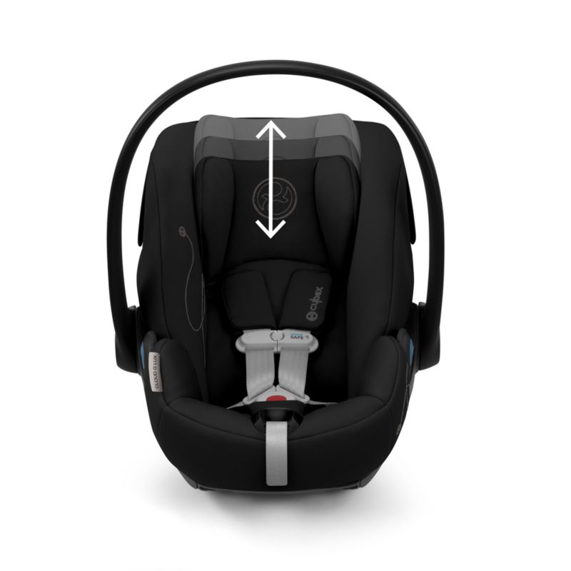 CYBEX Cloud G Lux Moon Black Comfort Extend Infant Car Seat - image 4 of 12