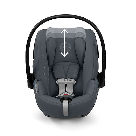 CYBEX Cloud G Lux Monument Grey Comfort Extend Infant Car Seat