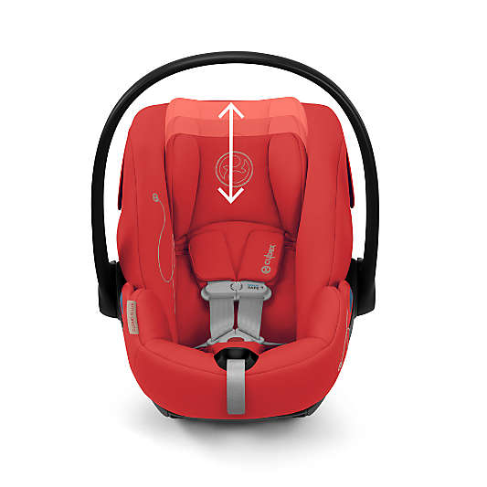 CYBEX Cloud G Lux Hibiscus Red Comfort Extend Infant Car Seat