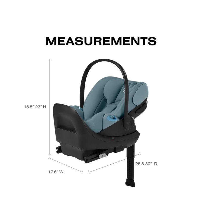 Cybex Cloud G Pro Stormy Blue Comfort Extend Infant Car Seat - image 7 of 10