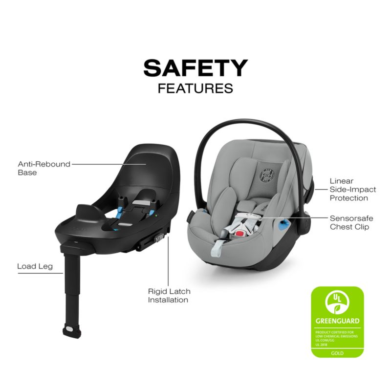 Cybex Cloud G Pro Stone Grey Comfort Extend Infant Car Seat - image 6 of 10